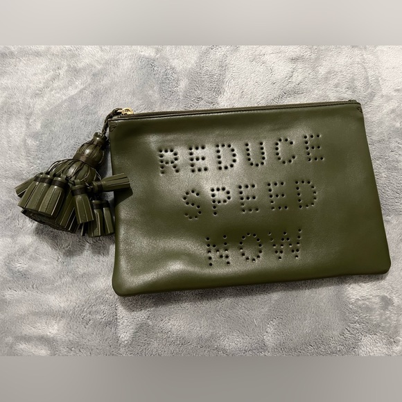 Anya Hindmarch Bags Olive Green Smooth Leather Anya Hindmarch